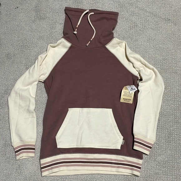 Burton Tops - Burton mauve and cream sweatshirt